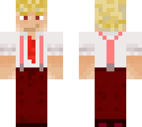 sharply dressed in suspenders