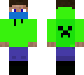 steve in creeper jacket