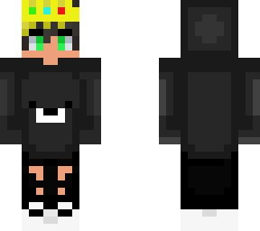 wide green eyed boy with a golden crown