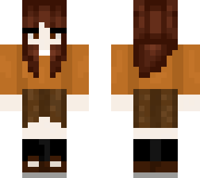 anja skin with long hair (ghost)
