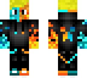 blond boy fire ice