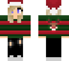 blonde holiday girl