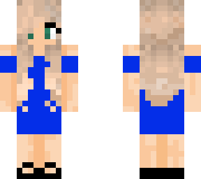 blue dress