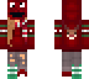 christmas cookiemonster red
