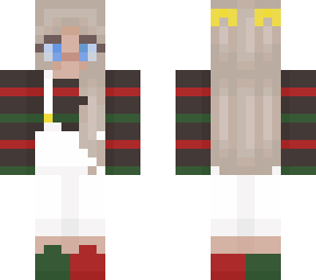 christmas sweater & overalls