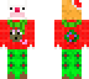 clown in ugly christmas sweater with a rat on it