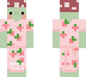frog in strawberry dress