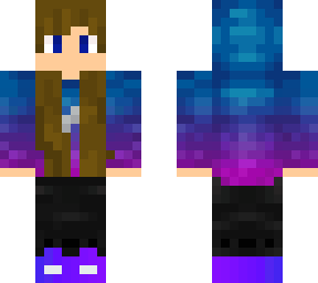girl in galaxy hoodie