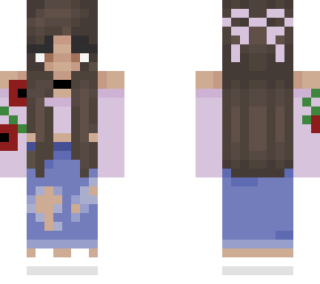 girl with ripped jeans 3 (roses)