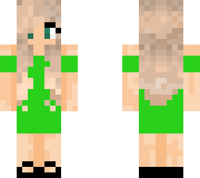 green dress