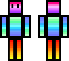 layered rainbow with see in headset.