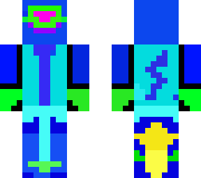 neon lightning warrior (armored deep explorer)