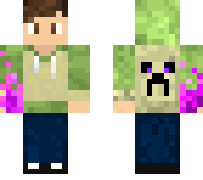 ollie (purple flame green hoodie)