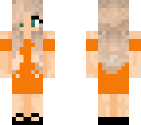 orange dress