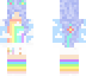 pastel rainbow with clouds (first ever edit did i do good?)