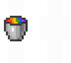 rainbow in a bucket