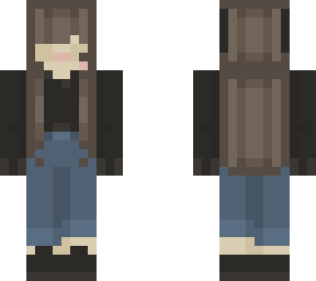 ram horn sweater girl (black shoes)