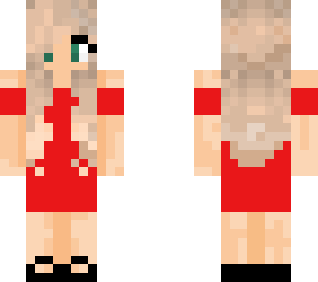 red dress