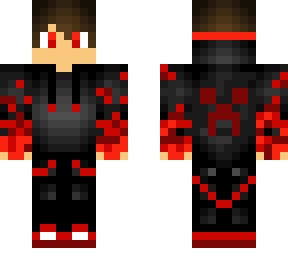 red gamer with particles