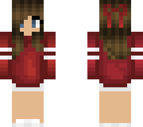 red hoodie girl