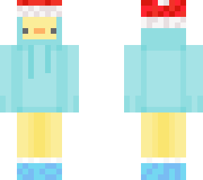 santa cute duck