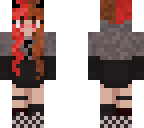 split-dyed alt demon girl