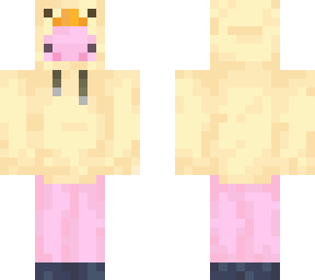 * _ - pastel pig in a chicken hoodie - _ *