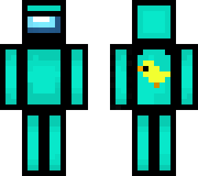 among us ducky (cyan)