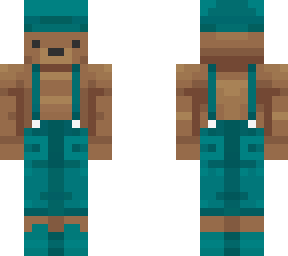 aqua overall bear
