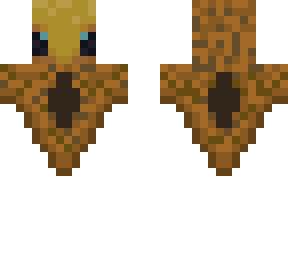 beeret skin with grey man brown poncho (no mask) (hood)