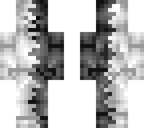 Black And White Steve | Minecraft Skin