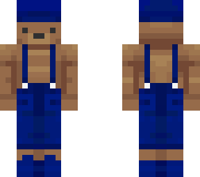 blue overall bear