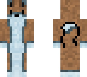 brown and cyan wolf/dog