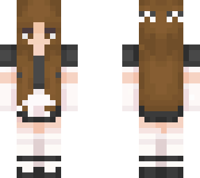 brown haired maid girl