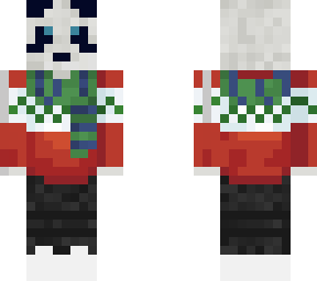 christmas panda (sweater not mine)