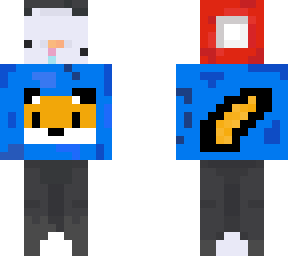 christmas penguin with fox sweater
