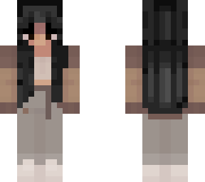 girl skin with black hair