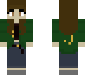 girl with green coat