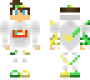 green and yellow skin! first skin ever made!!!