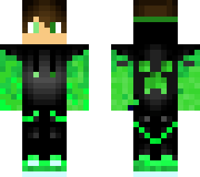 green gaming boy with hoddie