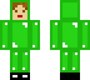 green suit