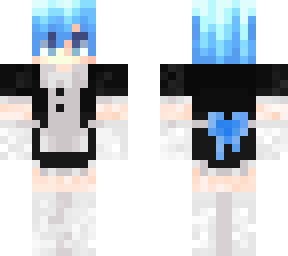 my skin but w a maid costume