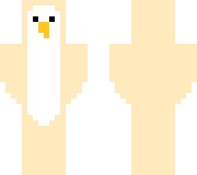 orange adorable penguin