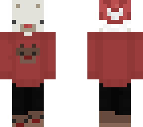 polar bear in reindeer sweater