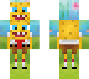 spongebob in a spongebob suit