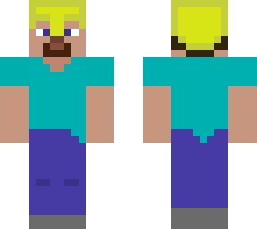 steve with a golden helmet
