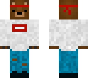 supreme bear with bandana