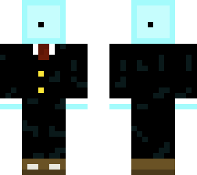 transparent ice with suit