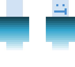 weird fading blue dude