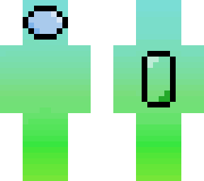 among us cyan/lime crewmate